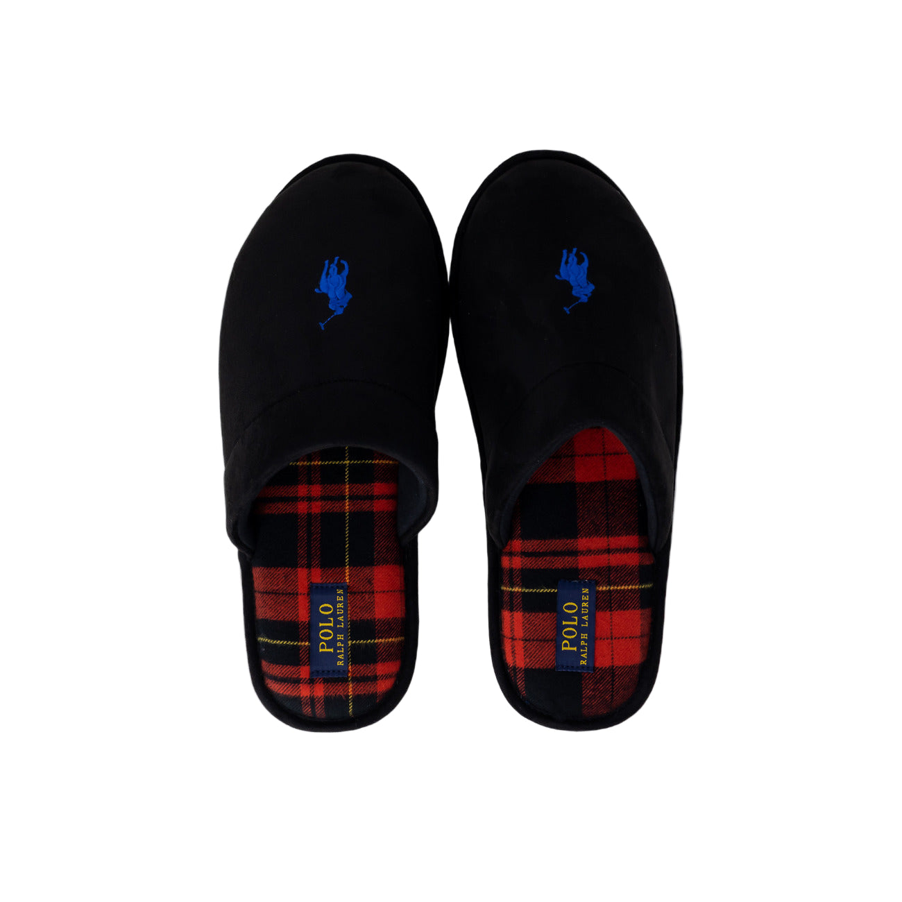 Ralph Lauren Pantofole Uomo Nero Poliestere 100% Autunno Inverno RF103823