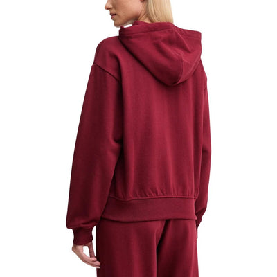Calvin Klein Jeans Felpa Zip Donna Bordeaux LV047B270G - Cotone 86%
