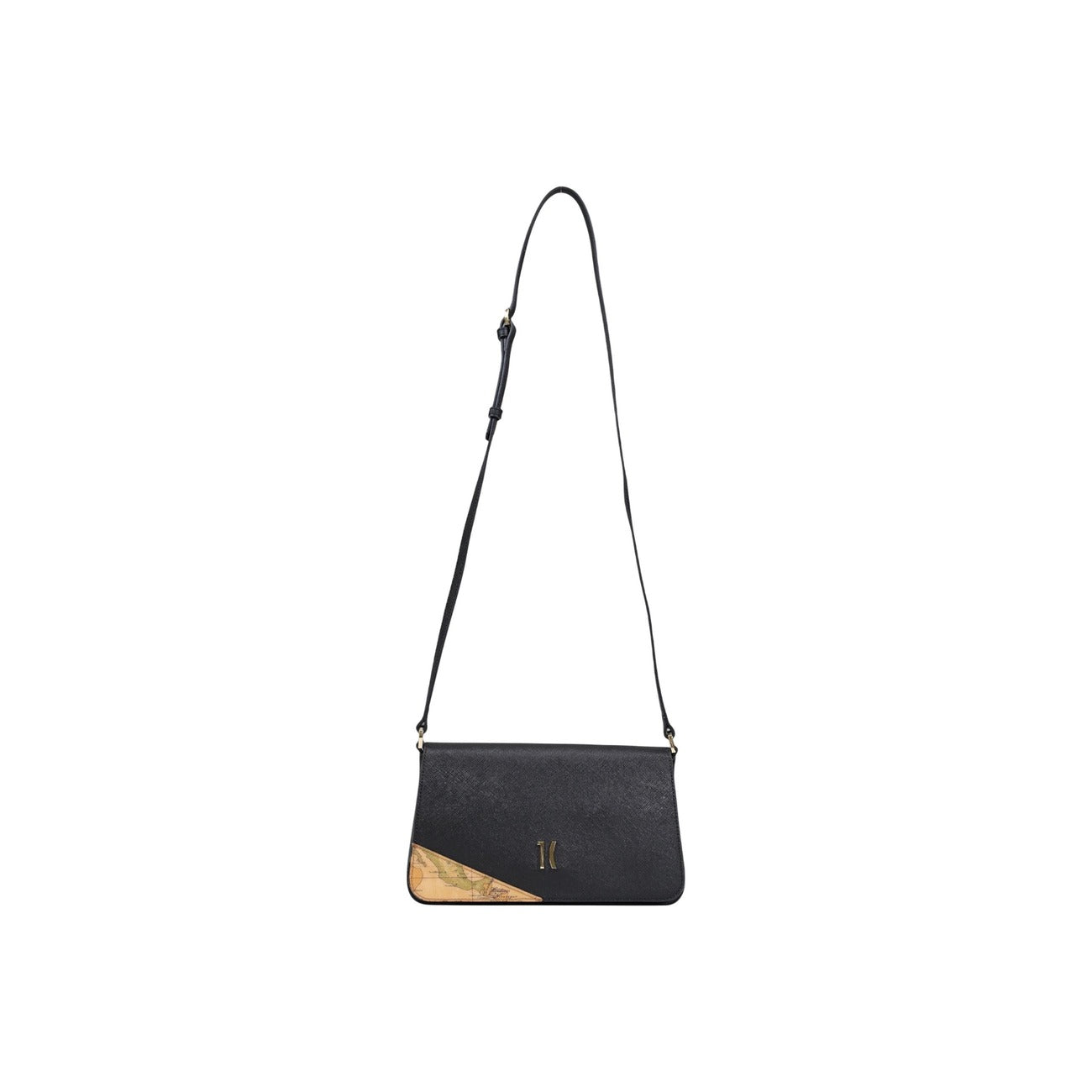 Alviero Martini Prima Classe Borsa Tracolla Donna Nero Bottone Tasca Interna Autunno Inverno LM LE12 9913