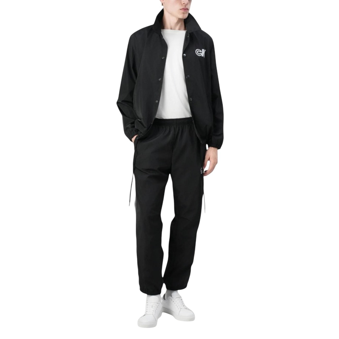 Calvin Klein Jeans Pantaloni Sportivi Uomo Nero Poliestere Poliammide Autunno Inverno LV04RC615G