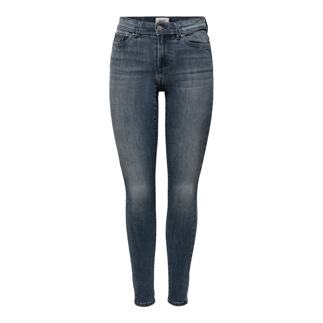 Only Jeans Donna Blu Zip Bottone Tasche Anteriori Posteriori Cotone 64% Lycra 2% Poliestere 31% Viscosa 3% Autunno Inverno 15233288
