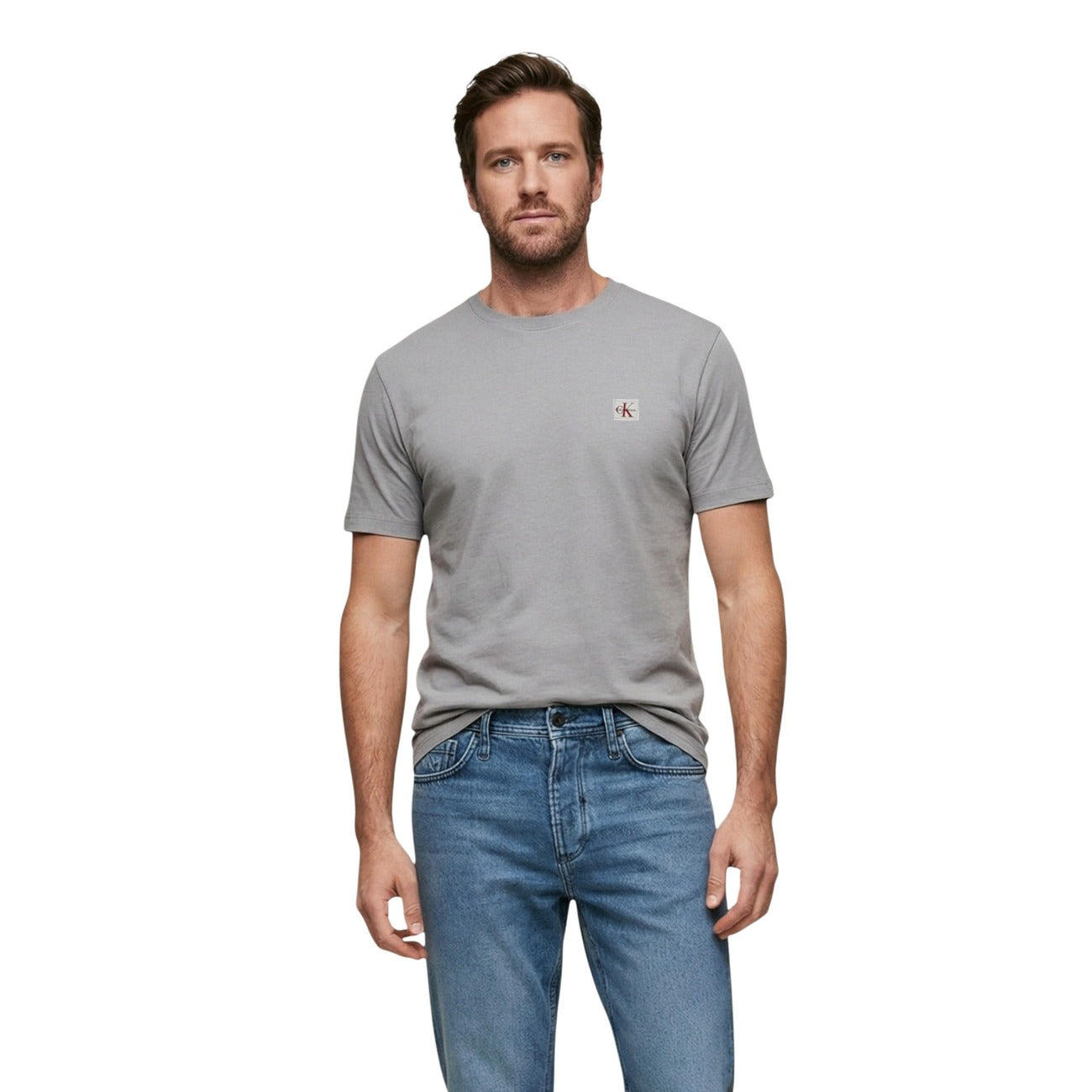 Calvin Klein Jeans T-Shirt Uomo Nera Manica Corta Scollo Tondo 100% Cotone Primavera/Estate LV04RC272G
