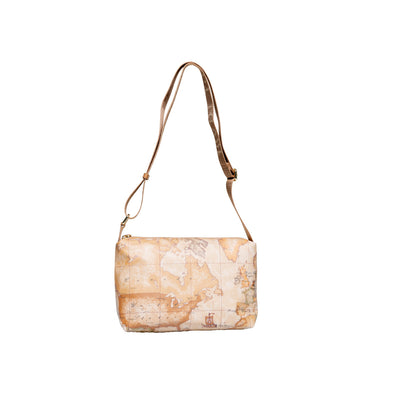 Borsa Tracolla Donna Alviero Martini Prima Classe Beige - Stampa Geo Iconica