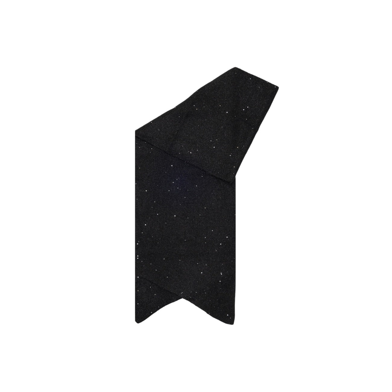 Only Sciarpa Donna Nera con Paillettes - Sciarpa Poliestere Acrilico Lana Nylon Elastan 204x35cm