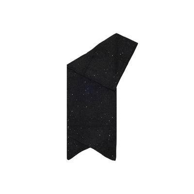 Only Sciarpa Donna Nera con Paillettes - Sciarpa Poliestere Acrilico Lana Nylon Elastan 204x35cm