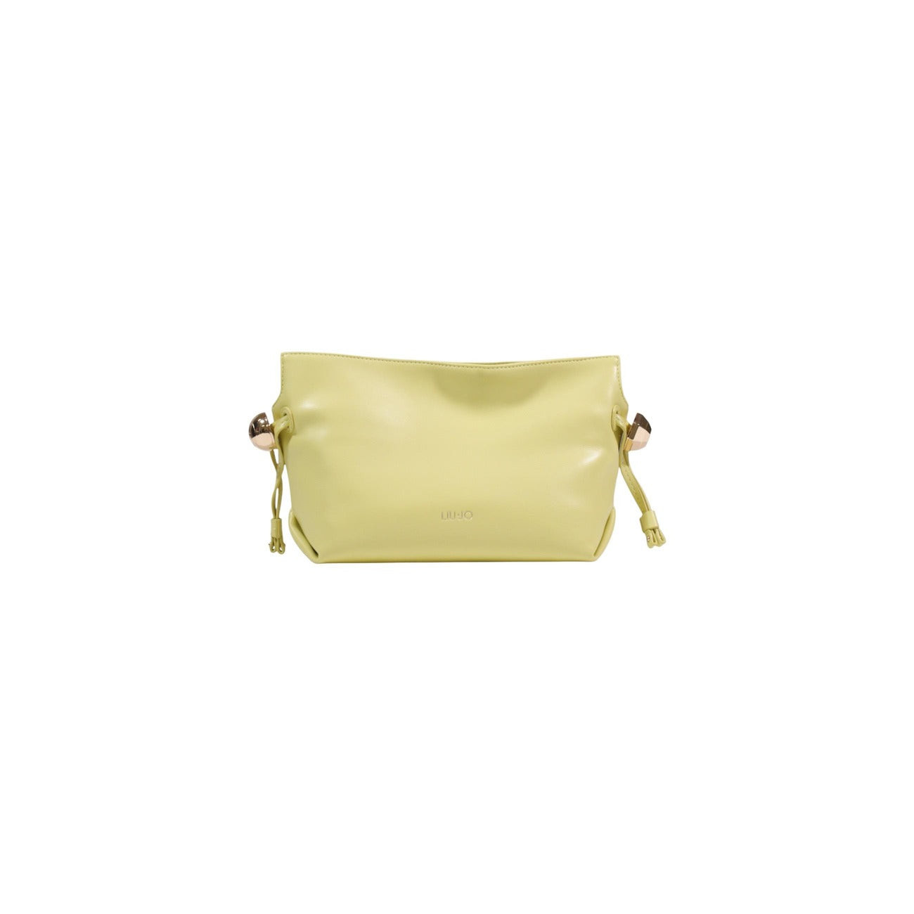 Liu Jo ECS Small Hobo; ecopelle premium, dettagli con lacci laterali, logo metallico. Dimensioni compatte per l'essenziale quotidiano. Colore verde vista frontale 