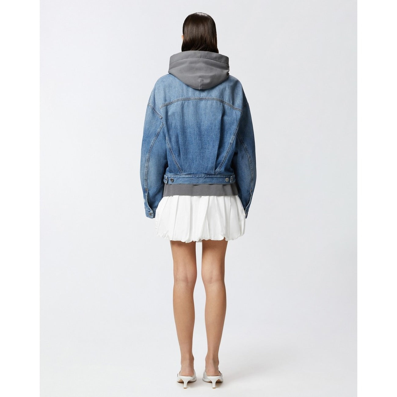 Pinko Giacca di Jeans Donna Azzurra con Bottoni Maniche Lunghe Tasche Anteriori - Giacca Denim Cotone