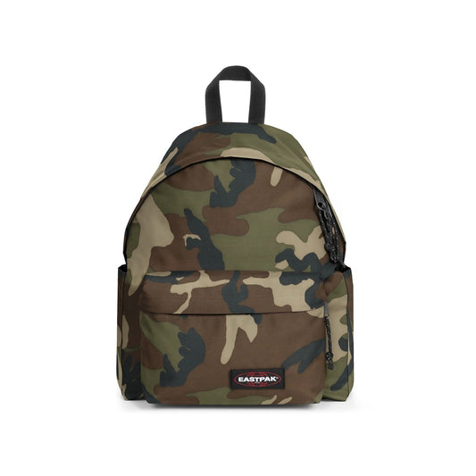 Zaino Eastpak Camo Padded Pak'r mimetico. Zaino scuola e lavoro in poliestere impermeabile, idoneo per formato A4 e laptop 14", con spallacci regolabili imbottiti, tasca antifurto e tasche borracce laterali.