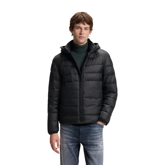 Giubbotto nero uomo BOSS con cappuccio – Giacca idrorepellente mezza stagione BOSS ODENNI 50565634.