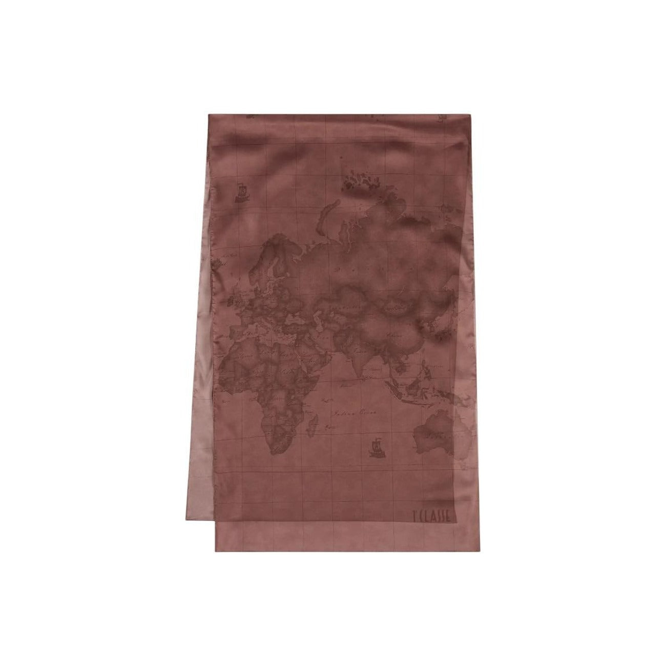 Alviero Martini Prima Classe Sciarpa Donna Rosa con Stampa Geo - Sciarpa 150x48cm Autunno Inverno