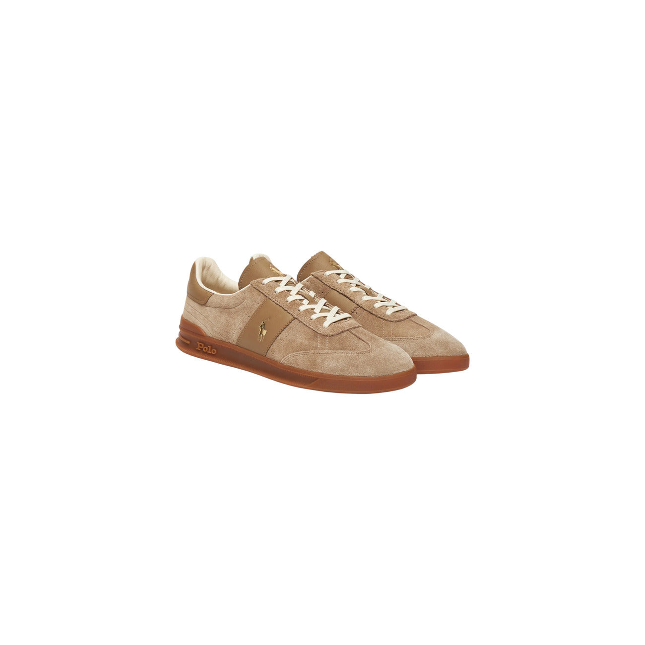 Ralph Lauren Sneakers Uomo Beige 80997801000 - Scarpe Camoscio Premium