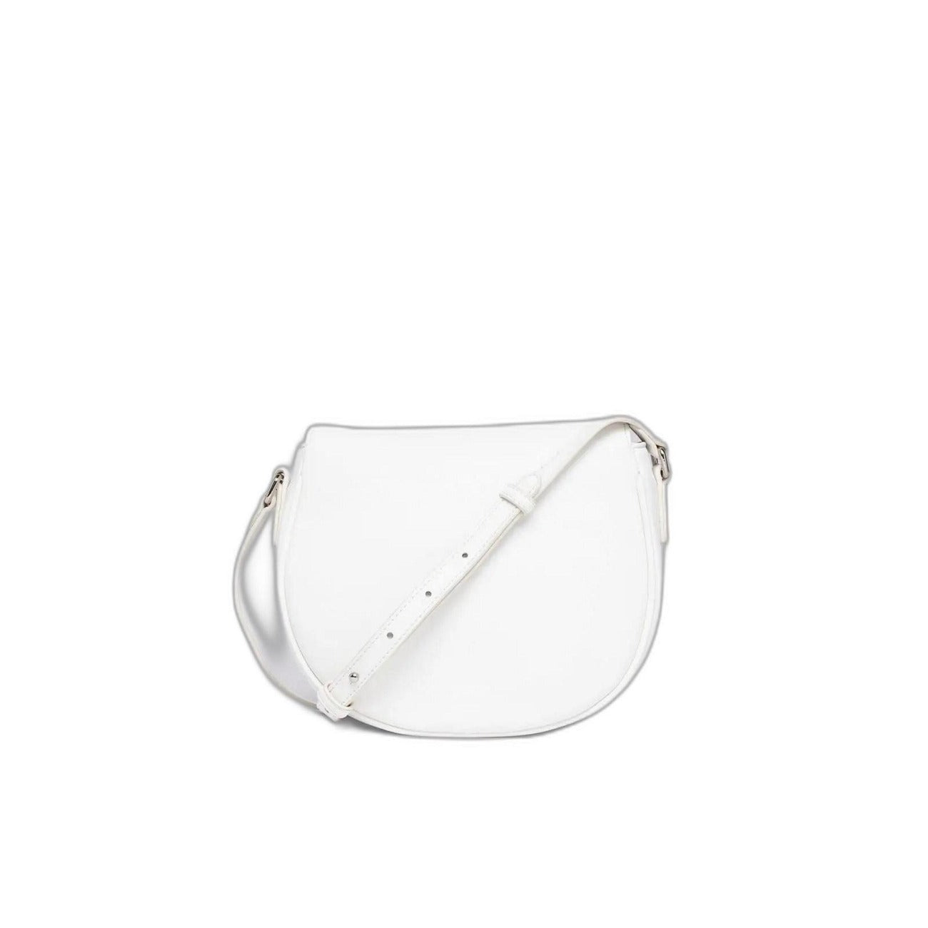 Replay Borsa Donna Bianca a Tracolla con Clip - Borsa Poliestere Poliuretano 18x22x6.5cm