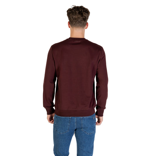 Antony Morato Felpa Uomo Bordeaux con Stampa Maniche Lunghe Scollo Tondo in Cotone 70% Elastomultiestere 16% Poliestere 14% Autunno/Inverno MMFL01088-FA150222