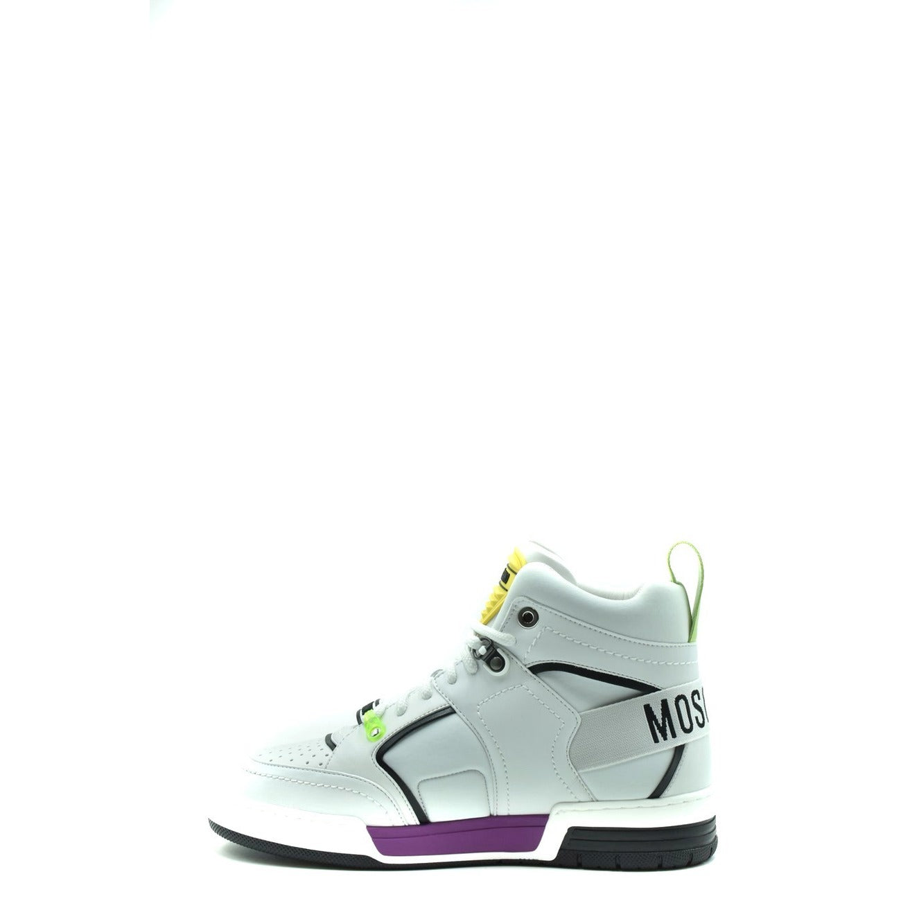 Moschino Sneakers Uomo Bianche EBO_861 - Scarpe Pelle 100% Luxury