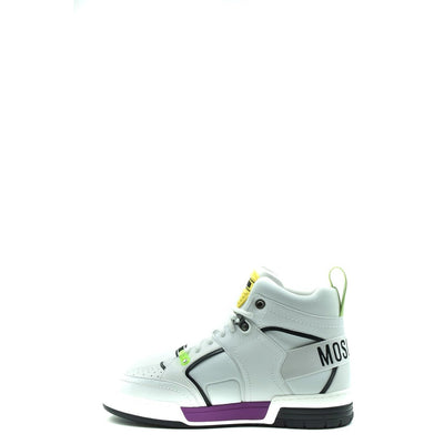 Moschino Sneakers Uomo Bianche EBO_861 - Scarpe Pelle 100% Luxury