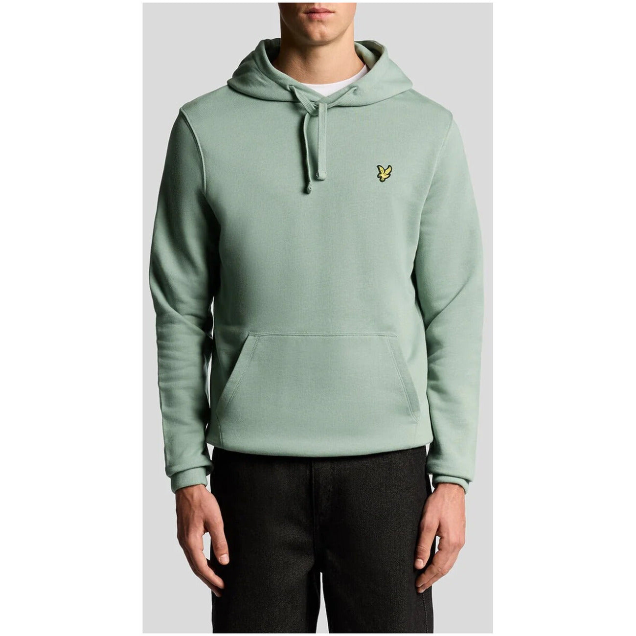 Lyle & Scott Felpa Uomo Verde con Cappuccio Maniche Lunghe Tasche Anteriori in Cotone 100% Autunno/Inverno ML416VOG