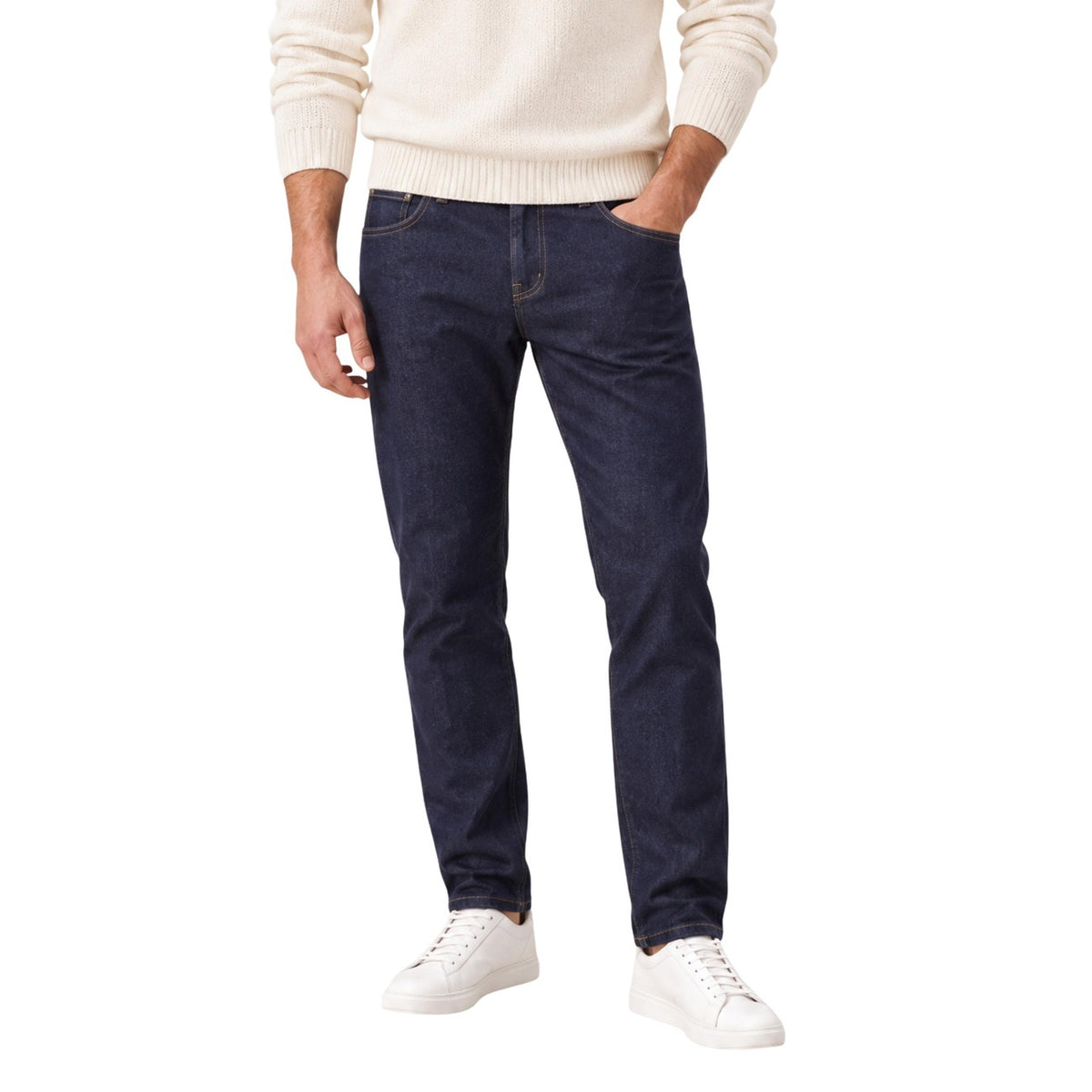 Jeans tapered uomo Gianni Lupo Andy Carrot 101 – Jeans blu elasticizzati 5 tasche GL2522YH-F26.