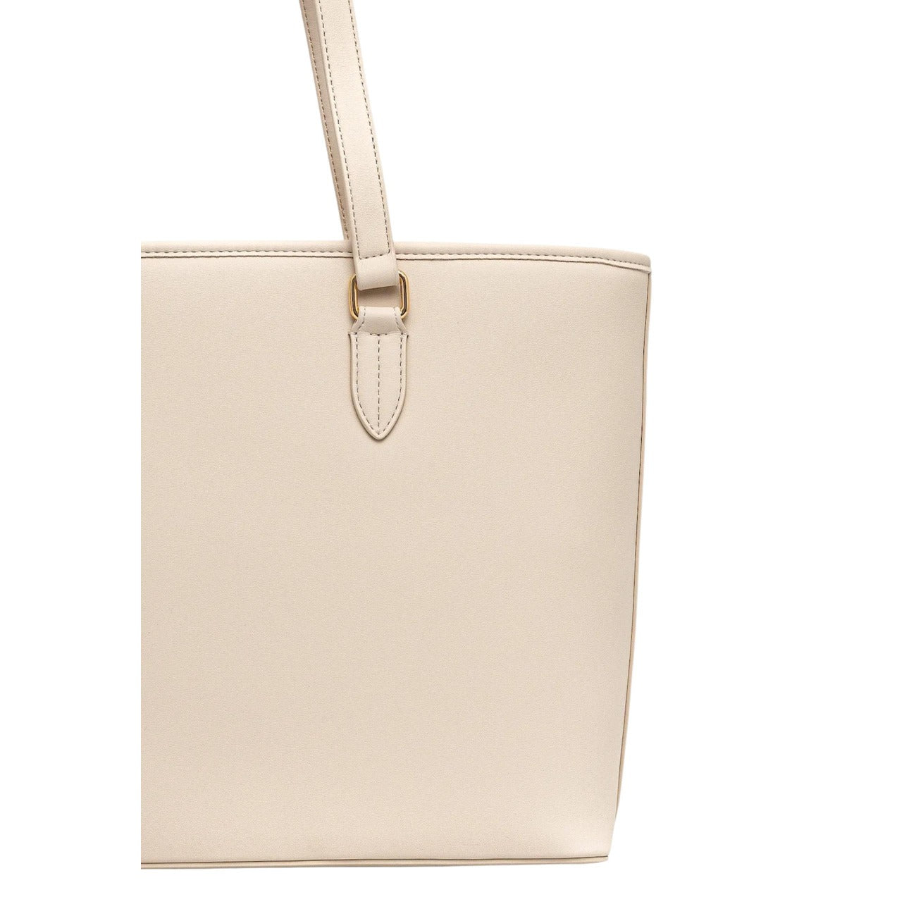 Borsa Love Moschino donna beige grande modello JC4190PP1. Shopping bag tote color beige fango/nude adatta per il lavoro e l'ufficio, con manici lunghi, scomparto ampio e scritte logo in rilievo sul davanti, stile casual chic ed elegante.