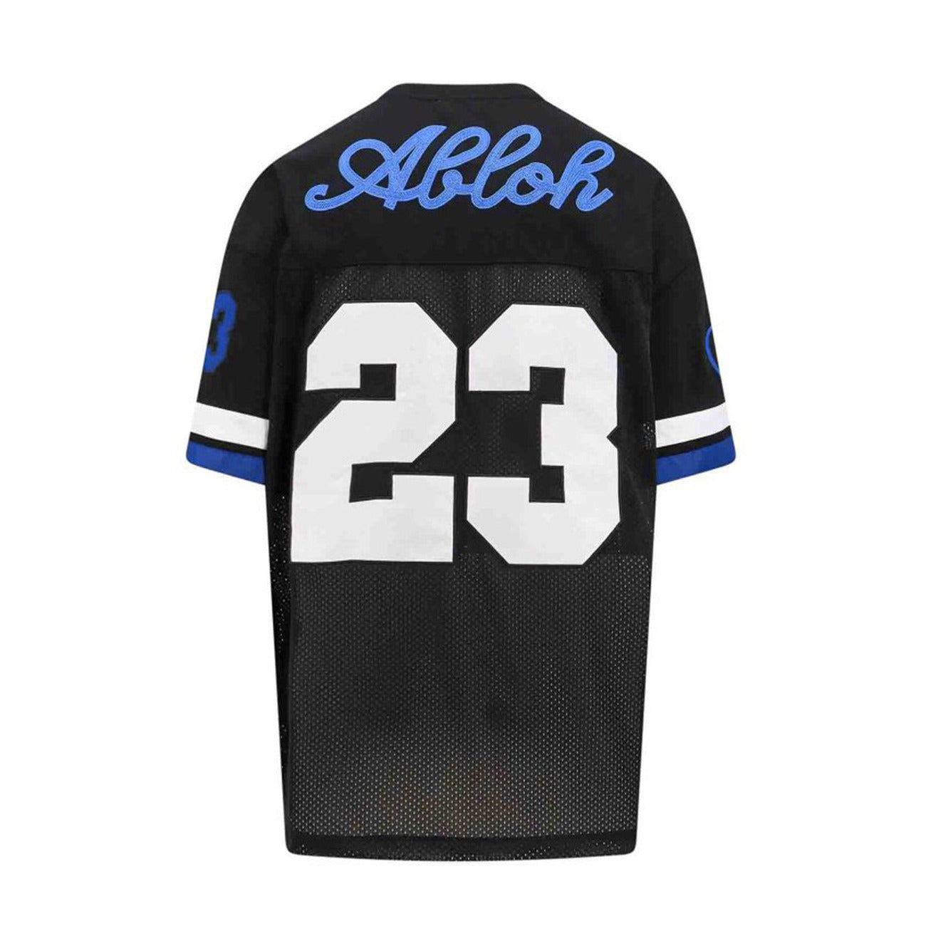 Off-white T-Shirt Uomo Nera Stampa Manica Corta Scollo a V 100% Poliestere Primavera/Estate BO_2112