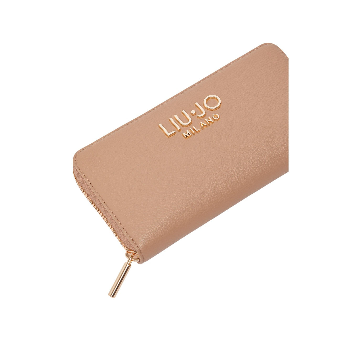 Portafoglio grande Liu Jo Better; Effetto Bottalato. Dimensioni 19x2x10 cm, chiusura a zip, logo lettering. Organizer donna ecosostenibile, spazioso e raffinato. Colore cammello 