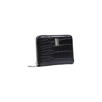 Replay Portafoglio Donna Nero con Cerniera Scomparti Interni Tasche Interne - Portafoglio Poliestere 15x10.5x2cm