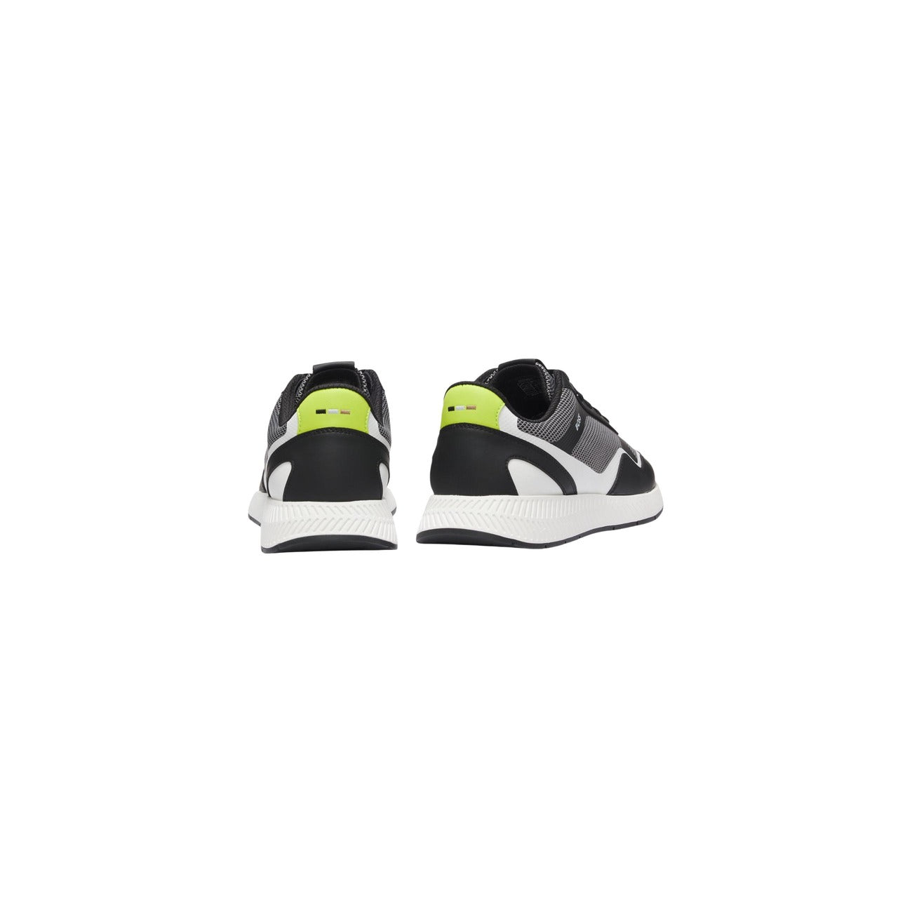 Sneakers BOSS uomo grigie modello Titanium Runn 50568928. Scarpe sportive da uomo grigio scuro o chiaro in mesh e poliuretano con suola spessa 3 cm ammortizzata stile casual lussuoso, athleisure e urban running.
