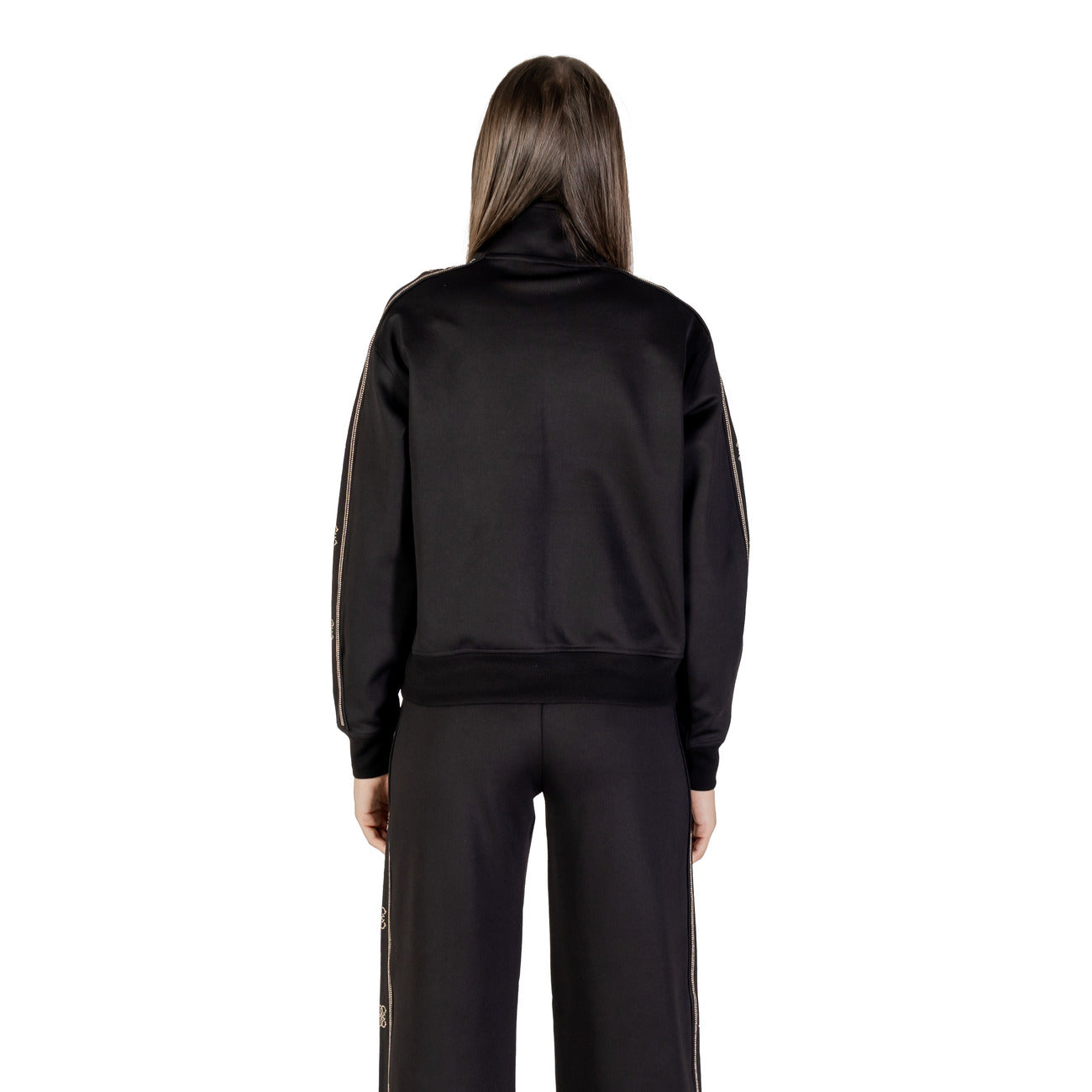 Guess Active Felpa Zip Donna Nera V5BQ15 KCX22 - Poliestere 86%