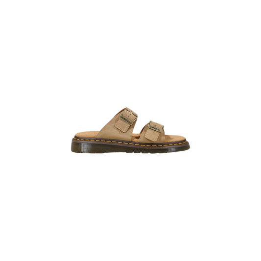 Sandali Dr. Martens Josef; Beige. 100% Pelle Bronx Suede robusta, doppia fibbia, cuciture gialle. Design unisex dall'aspetto vissuto e comfort duraturo.