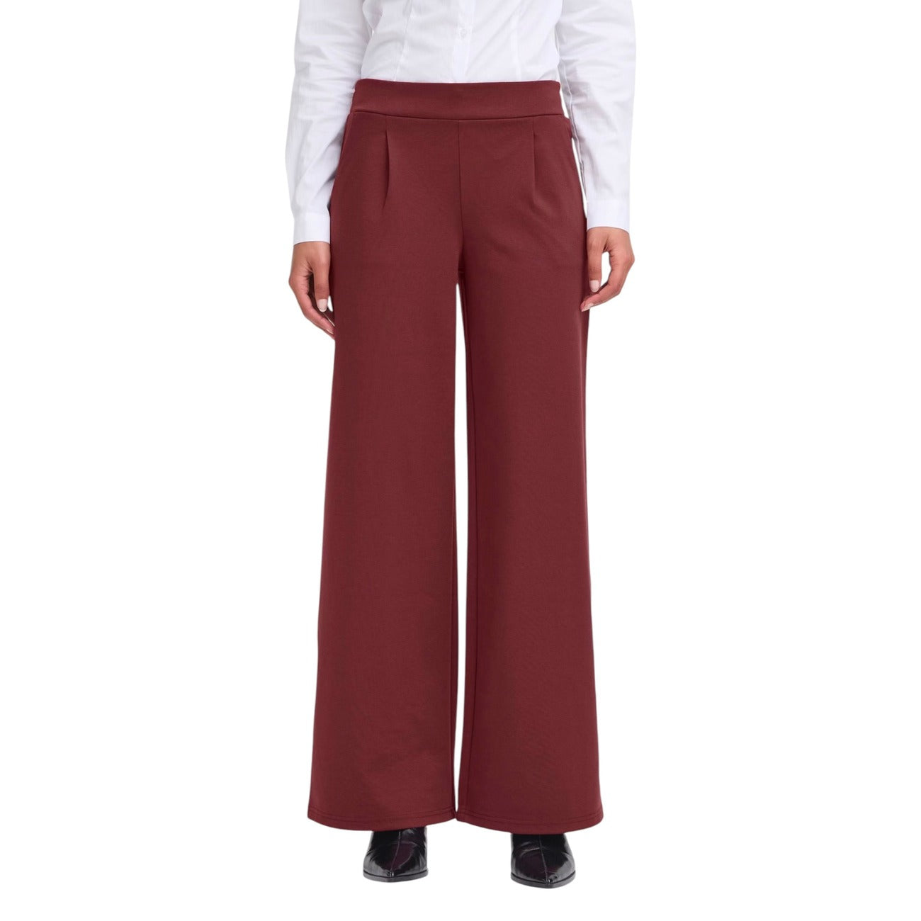 Ichi Pantaloni Donna Beige Senza Chiusura Tasche Laterali e Posteriori 74% Poliestere 22% Viscosa 4% Elastan Autunno/Inverno 20118337