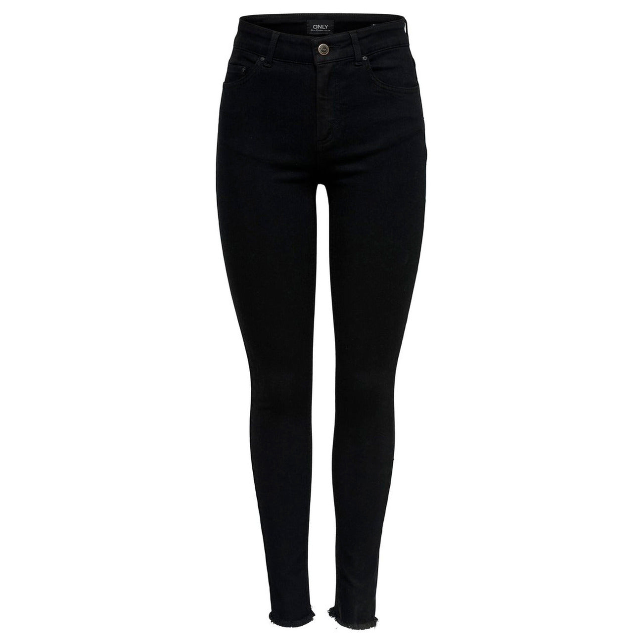 Only Jeans Donna Neri con Zip Bottone Tasche Anteriori Posteriori in Cotone 92% Poliestere 6% Autunno/Inverno 15167313