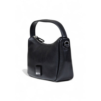 Karl Lagerfeld Jeans Borsa Donna Nera a Mano con Tracolla Cerniera - Borsa Ecopelle 15x25x8cm