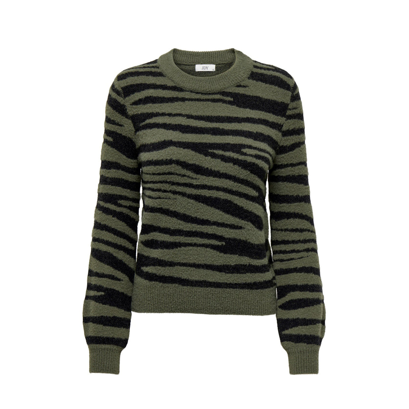 Jacqueline De Yong Maglia Donna Zebrato Scollo Tondo Manica Lunga Viscosa Poliestere Autunno Inverno 15292890