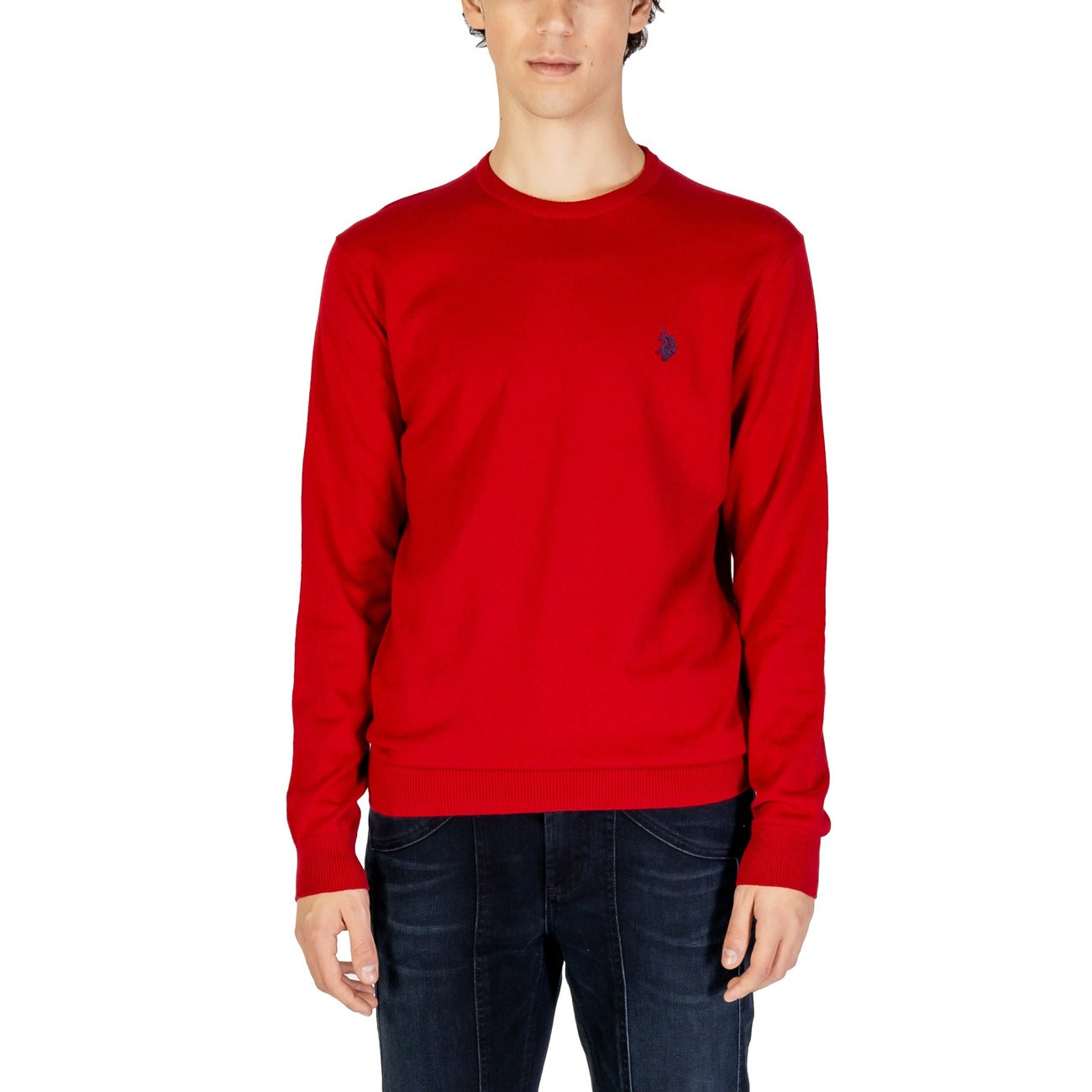 U.S. Polo Assn. Maglia Uomo Cammello Scollo Tondo Manica Lunga Cashmere Cotone Autunno Inverno US40 173006