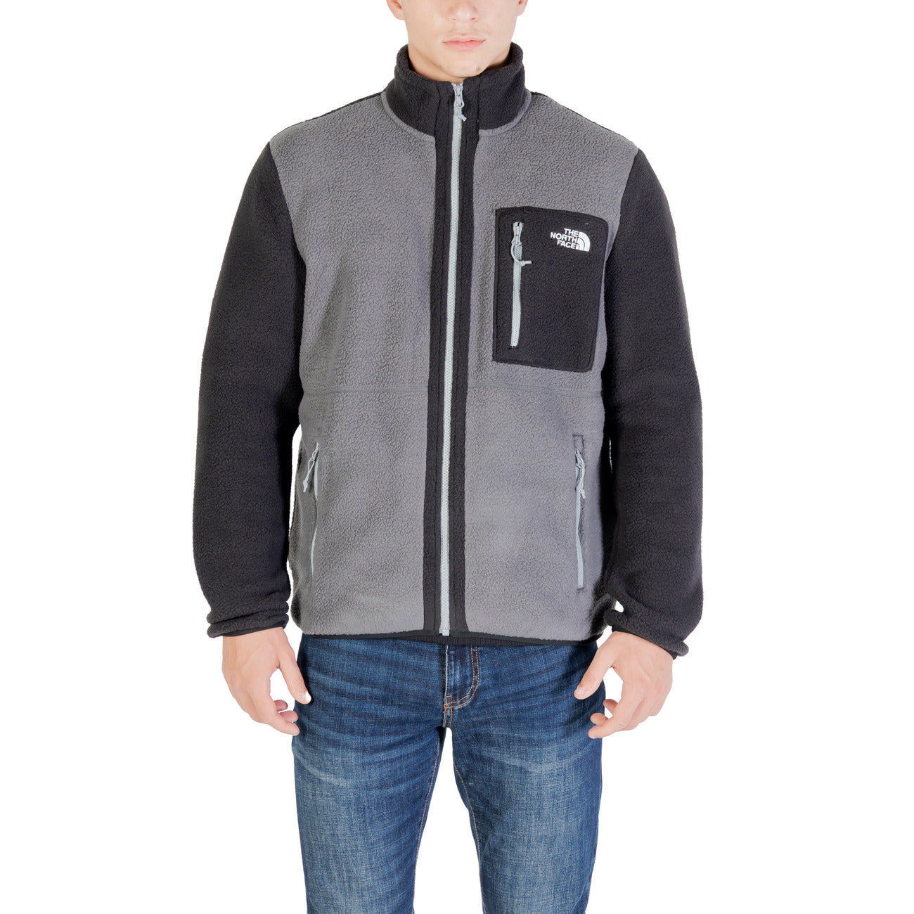 The North Face Giacca Uomo Grigia con Zip NF0A883RWVO1