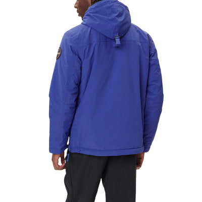 Napapijri Giacca Anorak Rainforest Uomo Blu NP0A4GMCB - Poliammide 100%