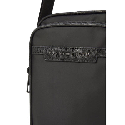 Tommy Hilfiger Borsello Uomo Nero a Tracolla - Borsa Cerniera Tasche 15x20x9cm