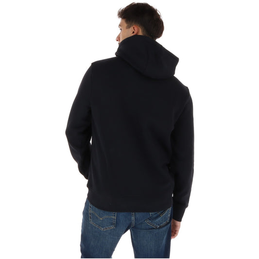 Felpa Napapijri Balis con cappuccio uomo nero NP0A8A619411. Hoodie da uomo total black con vestibilità classica, coulisse regolabile, maniche lunghe e logo Napapijri ricamato.