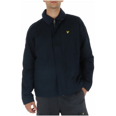 Lyle & Scott Giacca Uomo Nera con Zip e Bottoni JK2308V