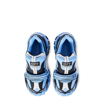 Off-white Sneakers Uomo Azzurre EBO_1462 - Scarpe Pelle 100% Streetwear