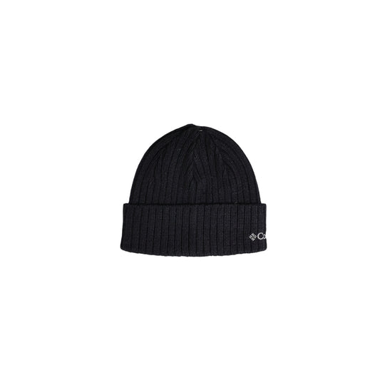 Berretto verde nero unisex Columbia 1464091. Cappello da cuffia da montagna e camminata in maglia a coste morbida con risvolto e patch logo Columbia.