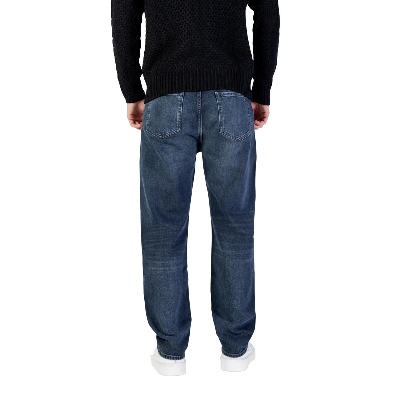 Tommy Hilfiger Jeans Uomo Blu con Zip e Bottone - Jeans Cotone Organico Tasche