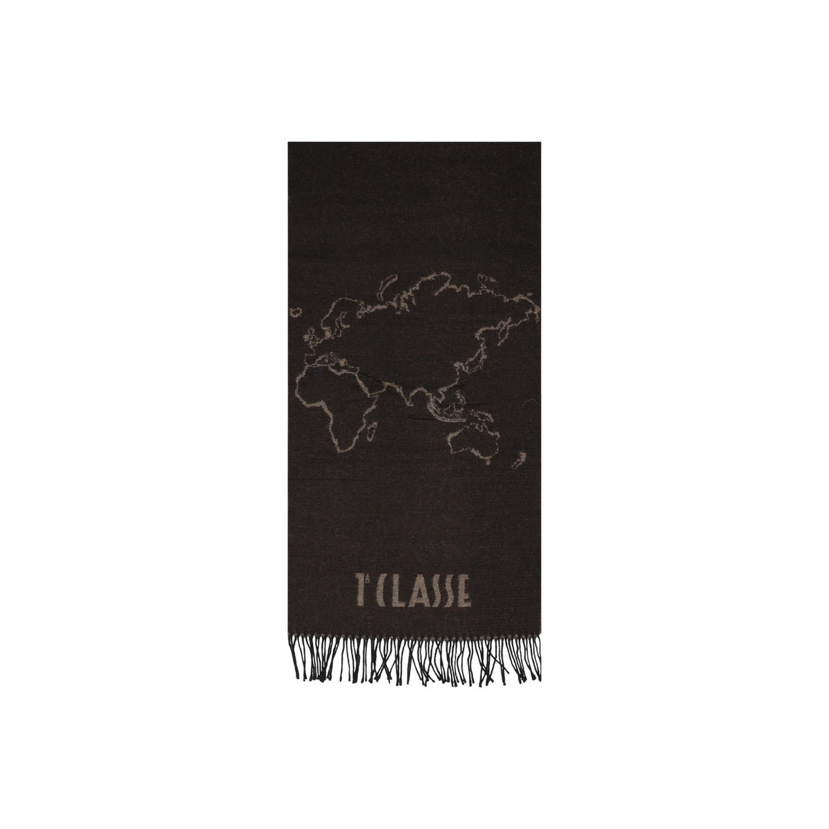 Sciarpa marrone donna Alviero Martini Prima Classe – Sciarpa lana e cotone con frange Geo Filetto 26IK1S60618030027.