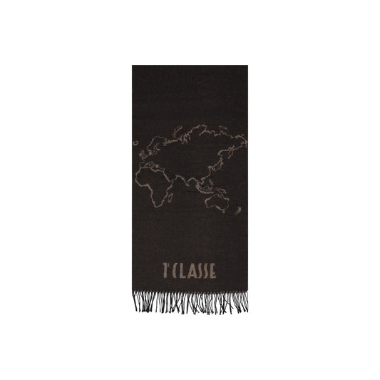 Sciarpa marrone donna Alviero Martini Prima Classe – Sciarpa lana e cotone con frange Geo Filetto 26IK1S60618030027.