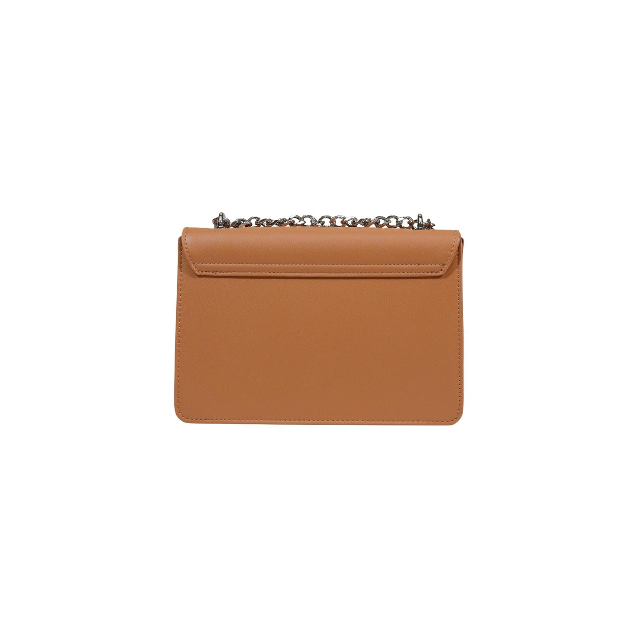 Borsa Replay Marrone; 100% Poliestere. Maxi logo, tracolla a catena, chiusura con patta. Dimensioni 25x17x7 cm. Borsa a tracolla media dallo stile casual-chic contemporaneo. Vista posteriore 