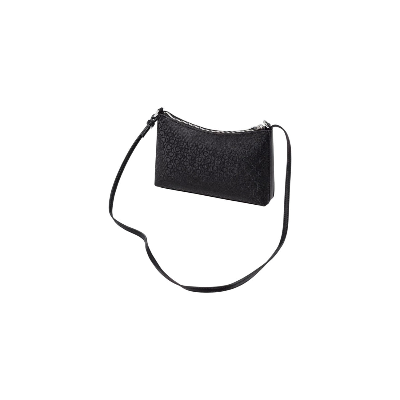 Calvin Klein Women's Black Shoulder Bag - Zippered Bag with Internal Pockets
