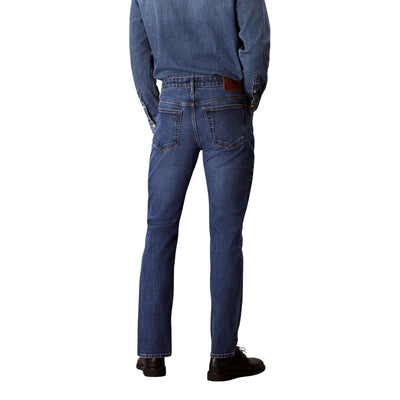 Calvin Klein Jeans Jeans Uomo Blu Zip Bottone Tasche Cotone Elastan Autunno Inverno LV04RB735G