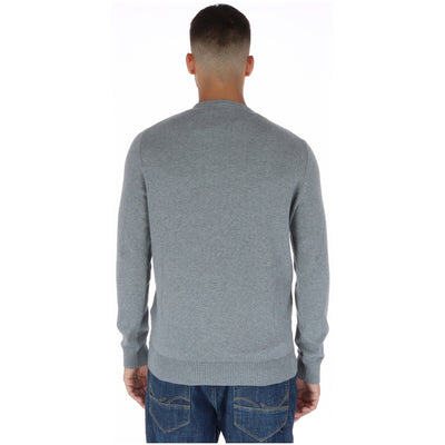 Lyle & Scott Maglia Uomo Grigio Stampa Manica Lunga Cotone Lana Autunno Inverno WH7_22170136_GRIGIO
