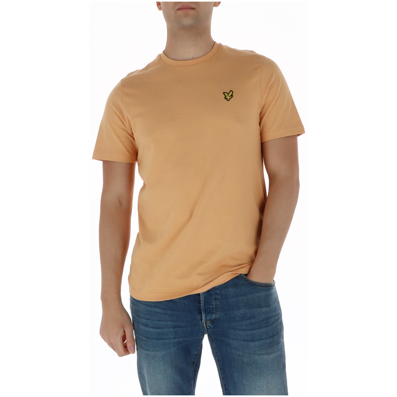 Lyle & Scott T-Shirt Uomo Marrone Manica Corta Scollo Tondo 100% Cotone Autunno/Inverno TS400VOG