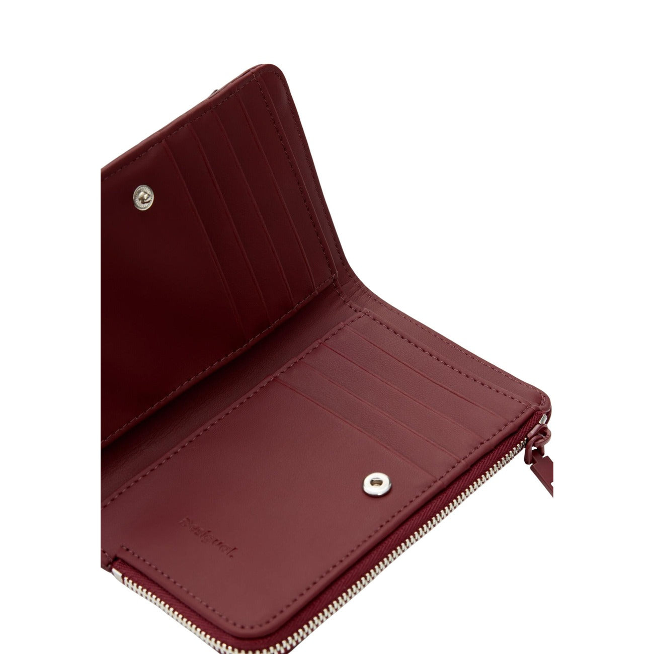 Desigual Portafoglio PICCOLO PORTAMONETE BRILLANTE CON FIOCCO 16x10x2 cm Donna Vista aperta 