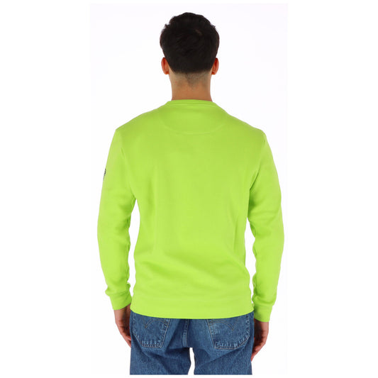 North Sails Felpa Uomo Verde con Maniche Lunghe Scollo Tondo in Cotone 80% Poliestere 20% Autunno/Inverno 902417